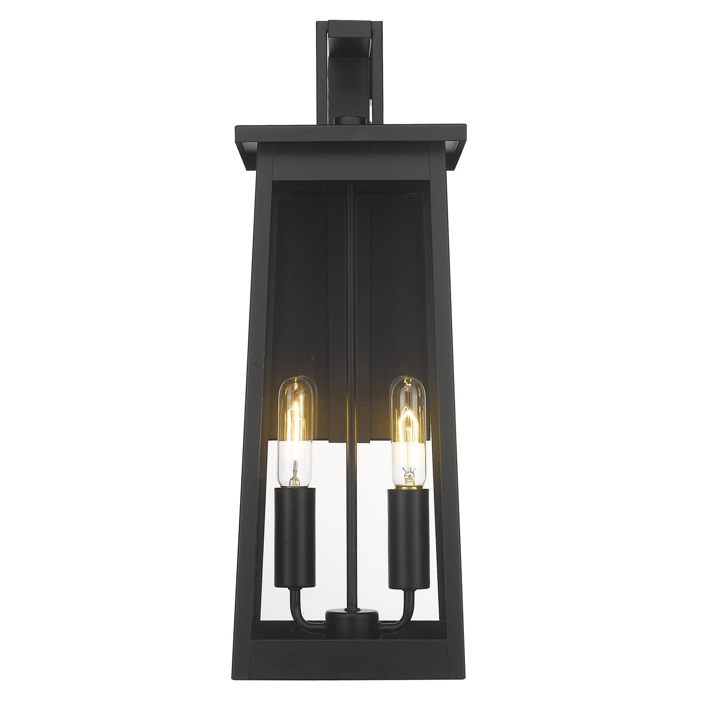 Alden 2-Light Matte Black Wall Light - FurniFindUSA