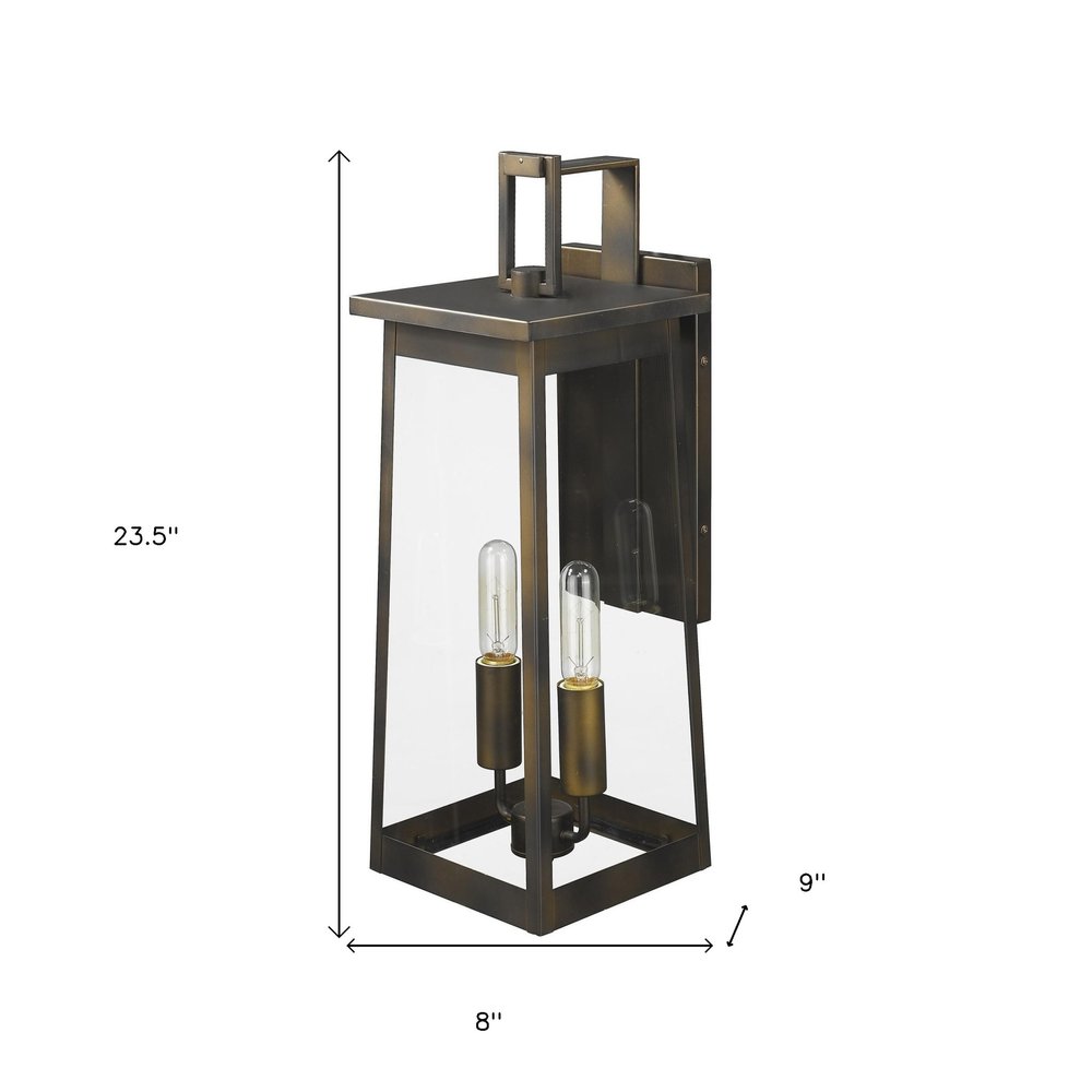 Alden 2-Light Oil-Rubbed Bronze Wall Light HomeRoots