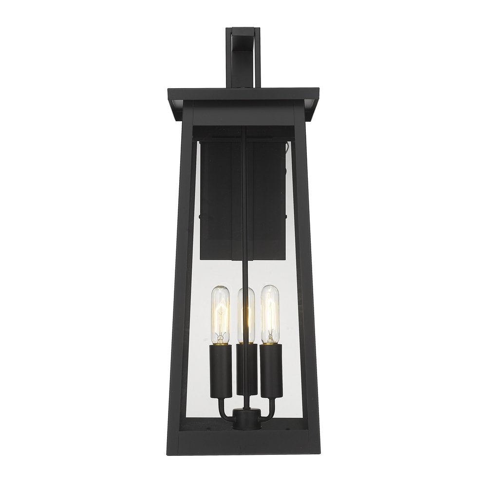 Alden 3-Light Matte Black Wall Light HomeRoots