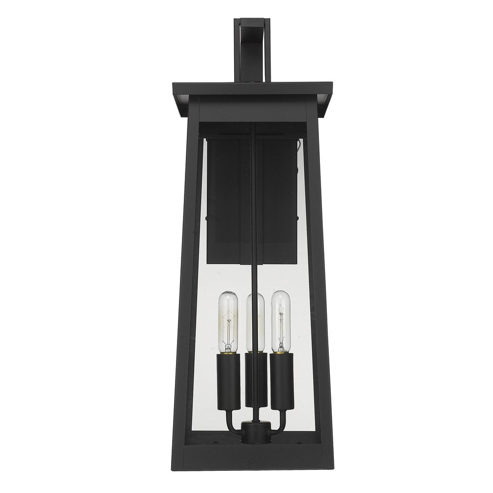 Alden 3-Light Matte Black Wall Light HomeRoots