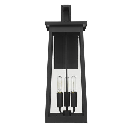 Alden 3-Light Matte Black Wall Light HomeRoots