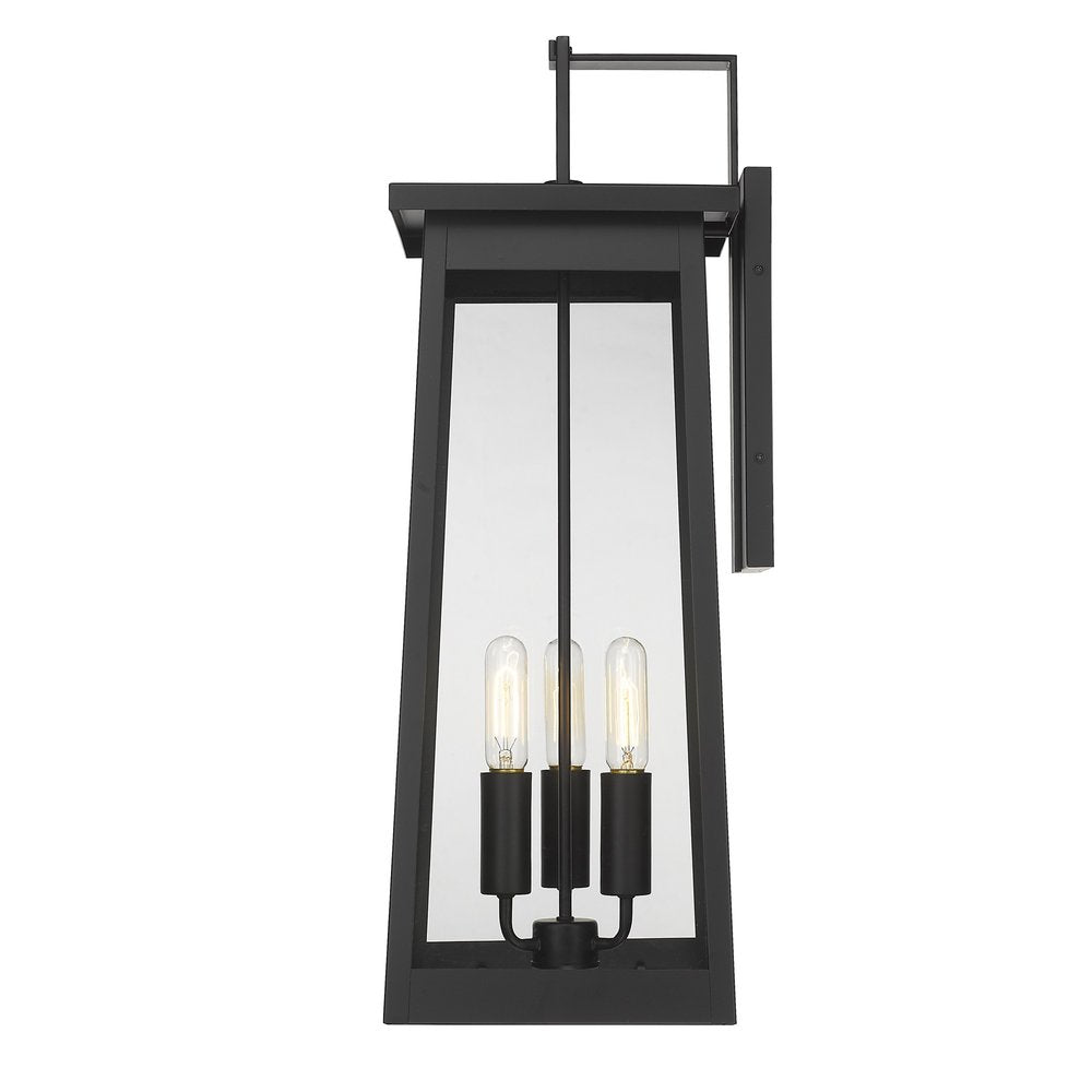 Alden 3-Light Matte Black Wall Light HomeRoots