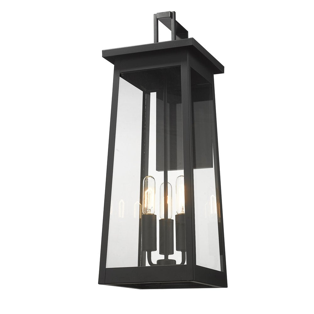 Alden 3-Light Matte Black Wall Light HomeRoots