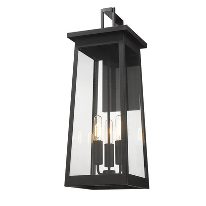 Alden 3-Light Matte Black Wall Light HomeRoots