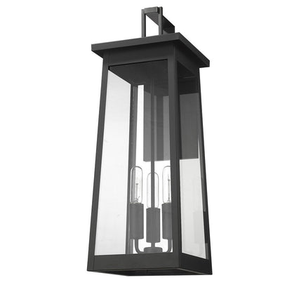 Alden 3-Light Matte Black Wall Light HomeRoots