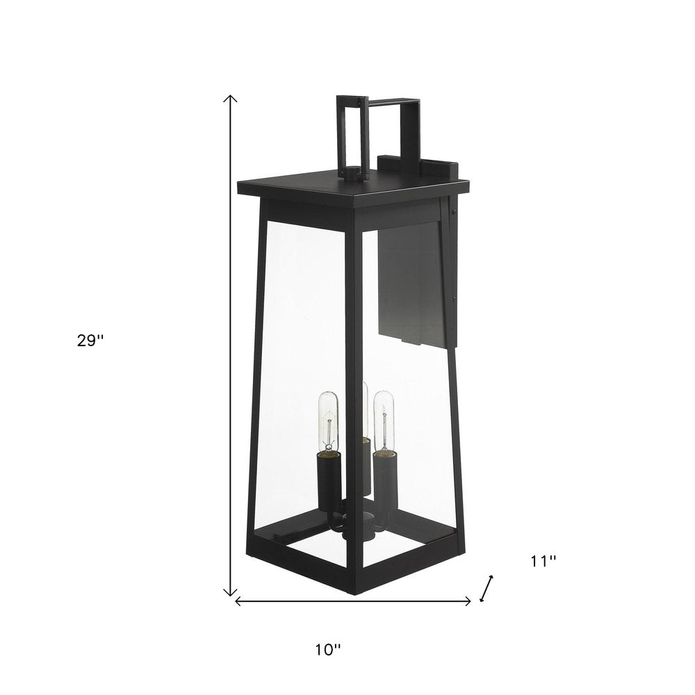 Alden 3-Light Matte Black Wall Light HomeRoots
