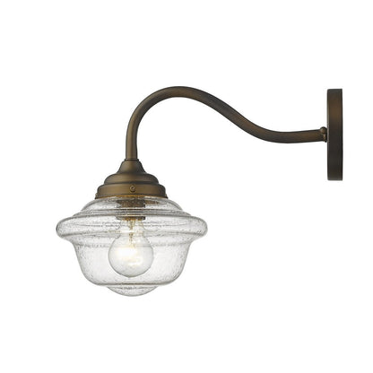 Burnished Bronze Vintage Schoolhouse Outdoor Wall Light HomeRoots
