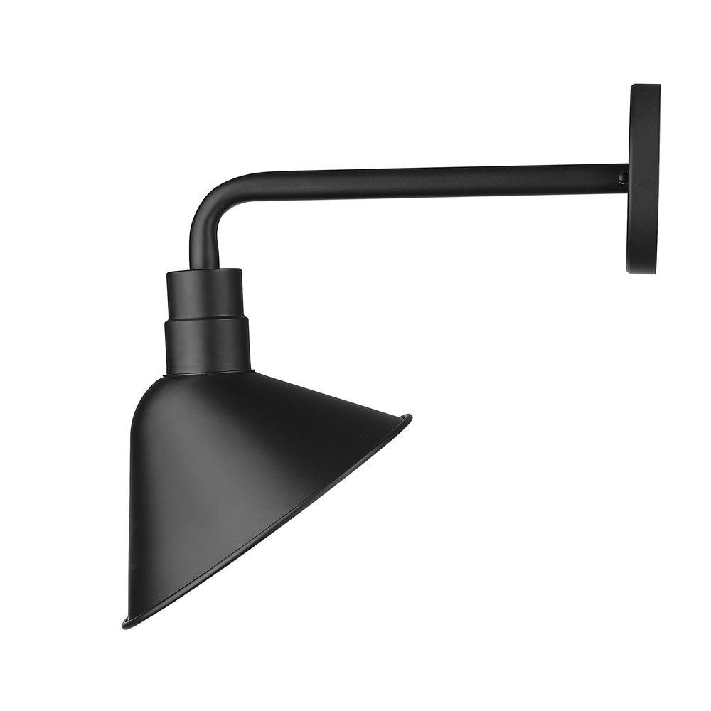 Black Dimmable Outdoor Hanging Light With Black Shades — view 3