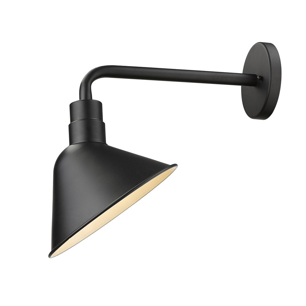 Black Dimmable Outdoor Hanging Light With Black Shades — view 3