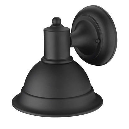 Matte Black Aluminum Wall Sconce HomeRoots
