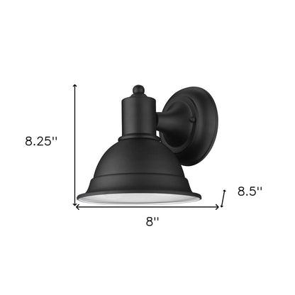 Matte Black Aluminum Wall Sconce HomeRoots