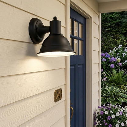 Matte Black Aluminum Wall Sconce HomeRoots