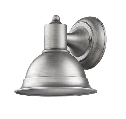 Brushed Silver Aluminum Wall Sconce HomeRoots