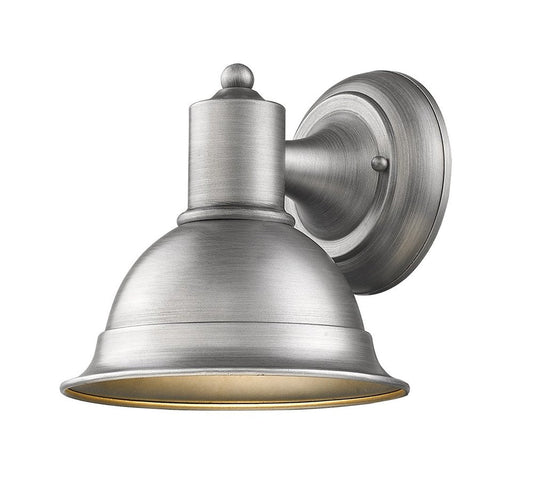 Brushed Silver Aluminum Wall Sconce HomeRoots
