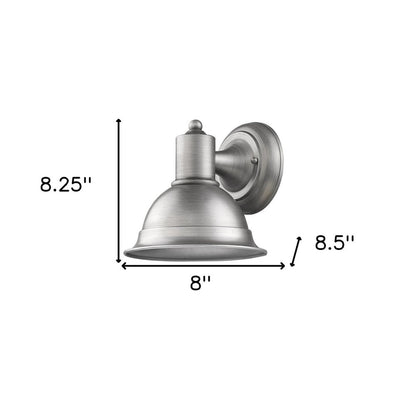 Brushed Silver Aluminum Wall Sconce HomeRoots