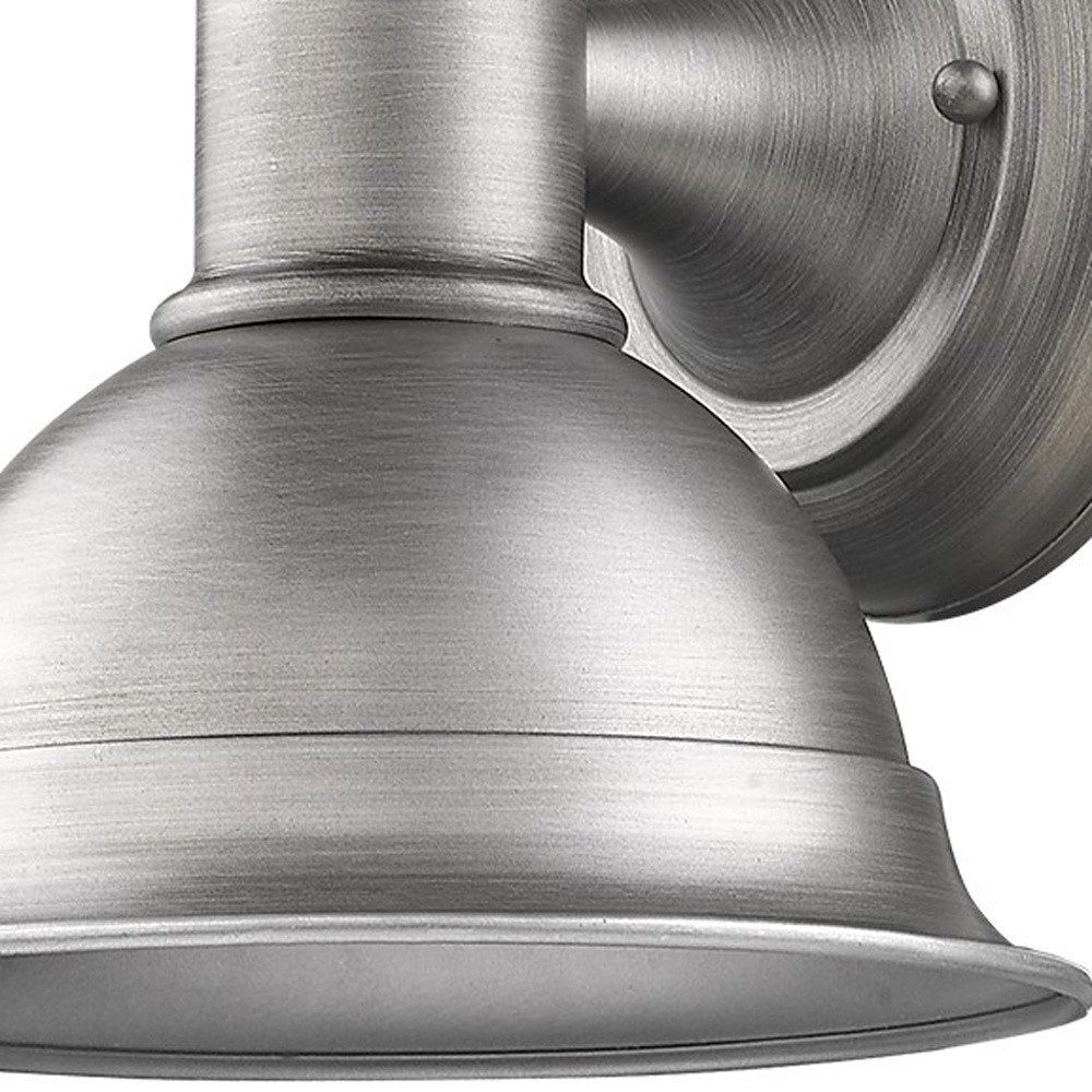 Brushed Silver Aluminum Wall Sconce HomeRoots