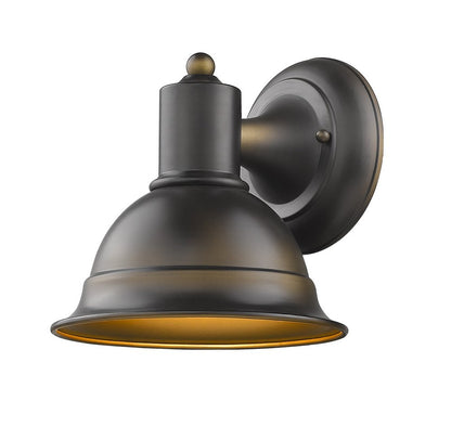 Antique Bronze Aluminum Wall Sconce HomeRoots