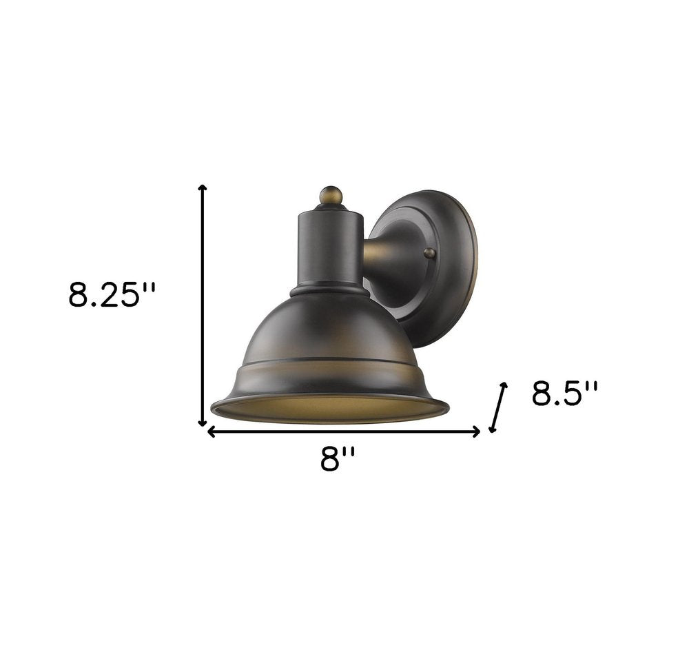Antique Bronze Aluminum Wall Sconce HomeRoots