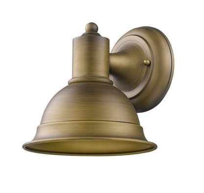 Brushed Gold Aluminum Wall Sconce HomeRoots