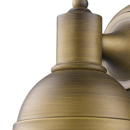 Brushed Gold Aluminum Wall Sconce HomeRoots