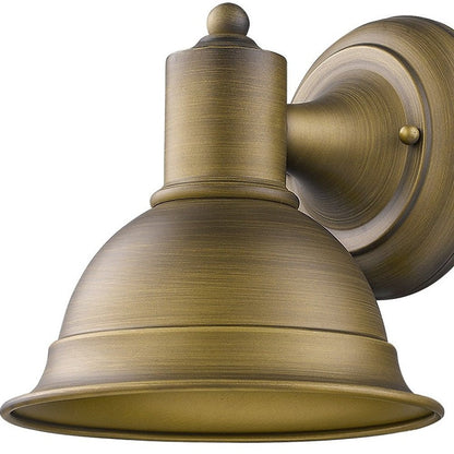 Brushed Gold Aluminum Wall Sconce HomeRoots