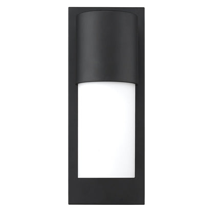 Contemporary Matte Black and White Wall Light HomeRoots