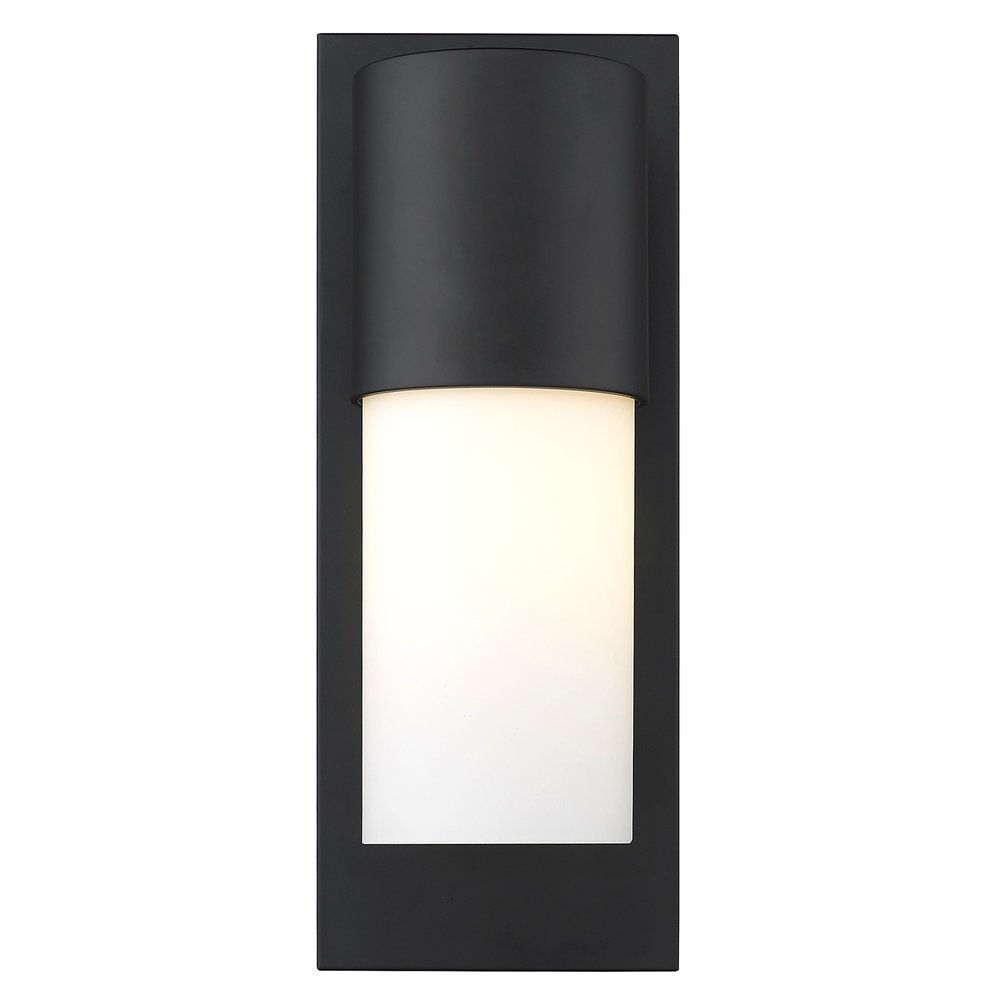 Contemporary Matte Black and White Wall Light HomeRoots