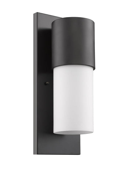 Contemporary Antique Bronze and White Wall Light HomeRoots