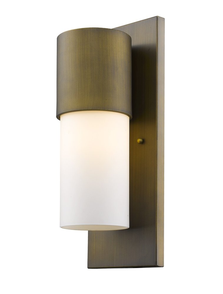 Brass And White Frosted Dimmable Outdoor Hanging Light With Brass And White Shades — view 2