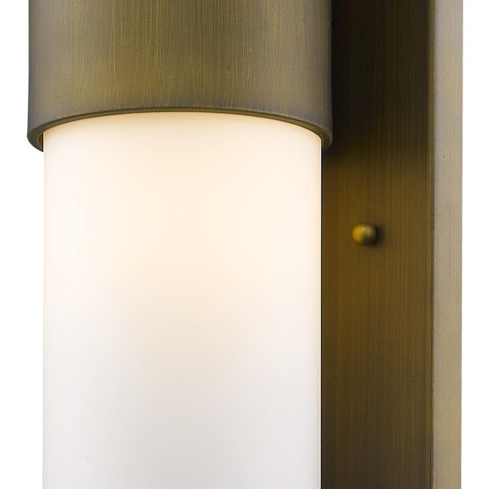 Brass And White Frosted Dimmable Outdoor Hanging Light With Brass And White Shades — view 6