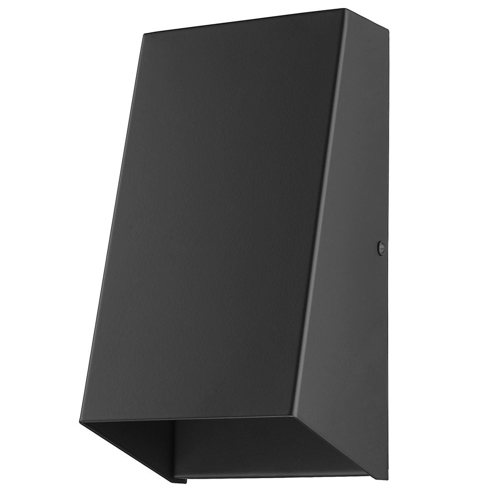 Matte Black Geometric Wall Sconce HomeRoots