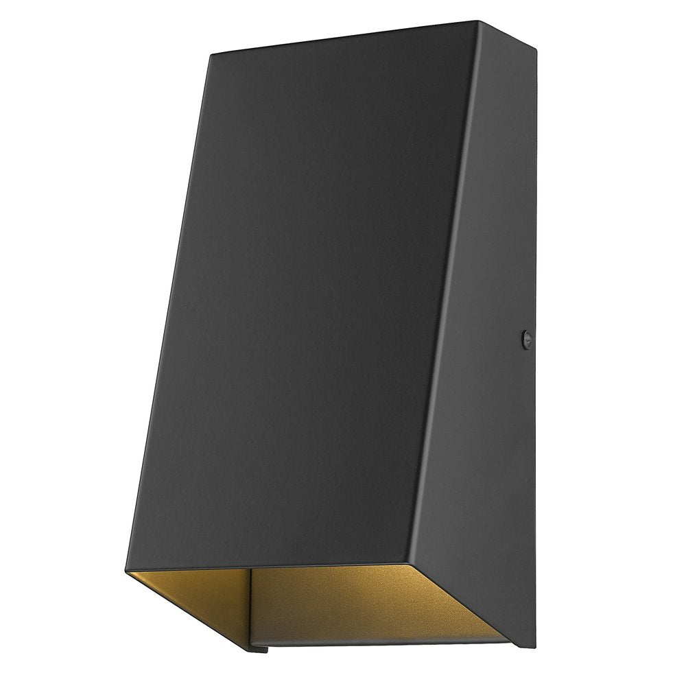 Matte Black Geometric Wall Sconce HomeRoots