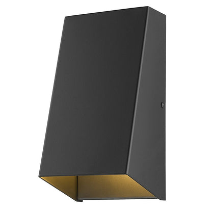 Matte Black Geometric Wall Sconce HomeRoots