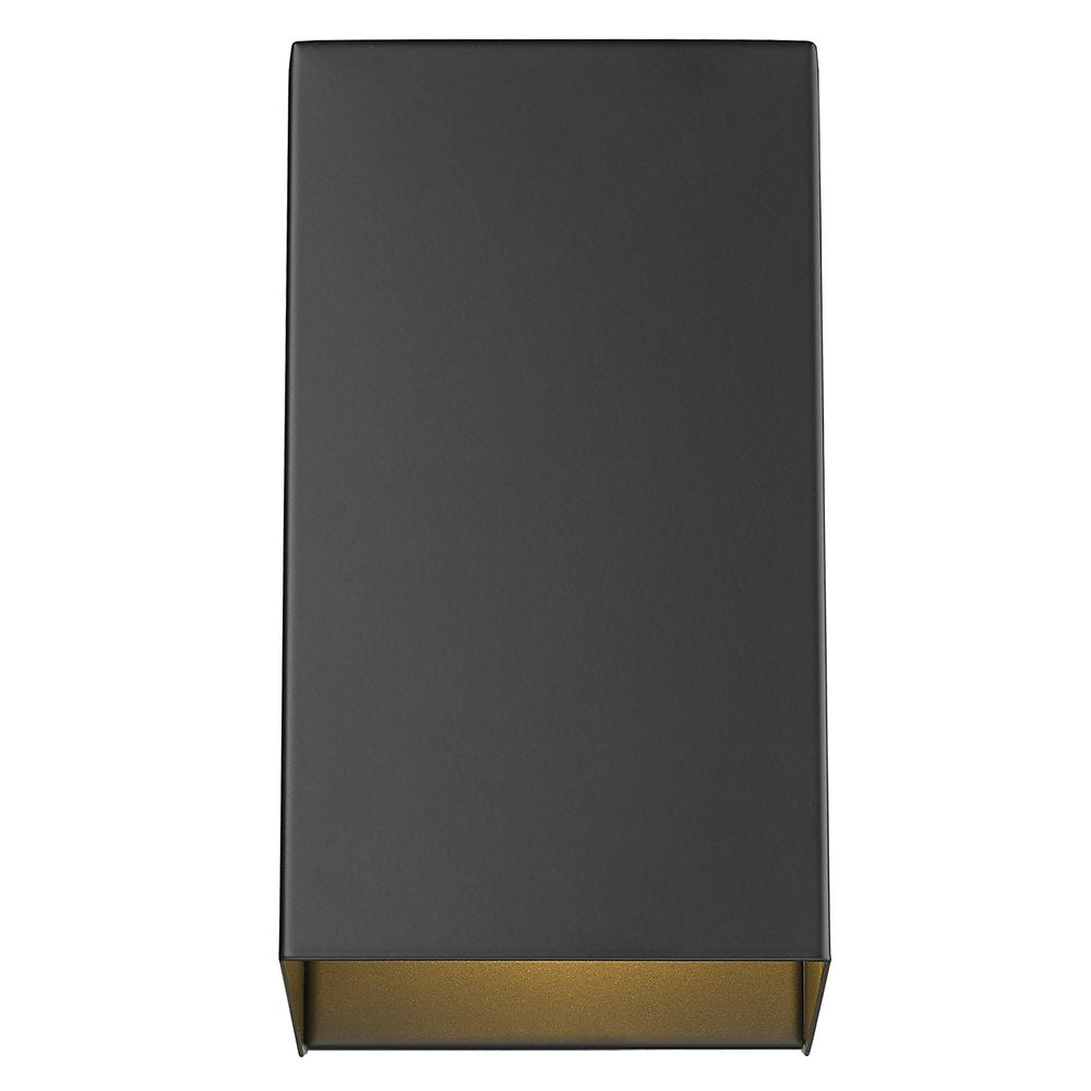 Matte Black Geometric Wall Sconce HomeRoots