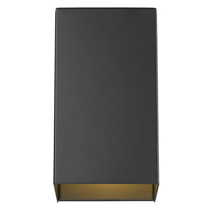 Matte Black Geometric Wall Sconce HomeRoots