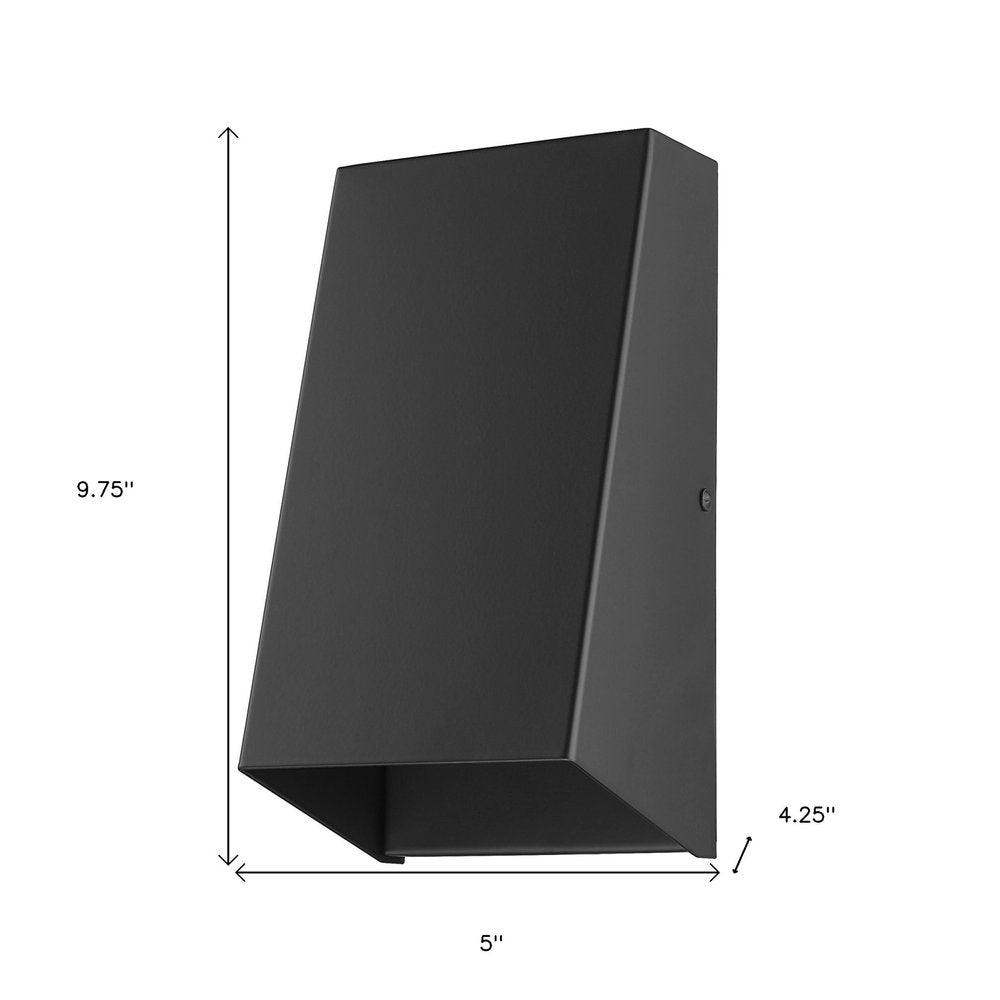 Matte Black Geometric Wall Sconce HomeRoots