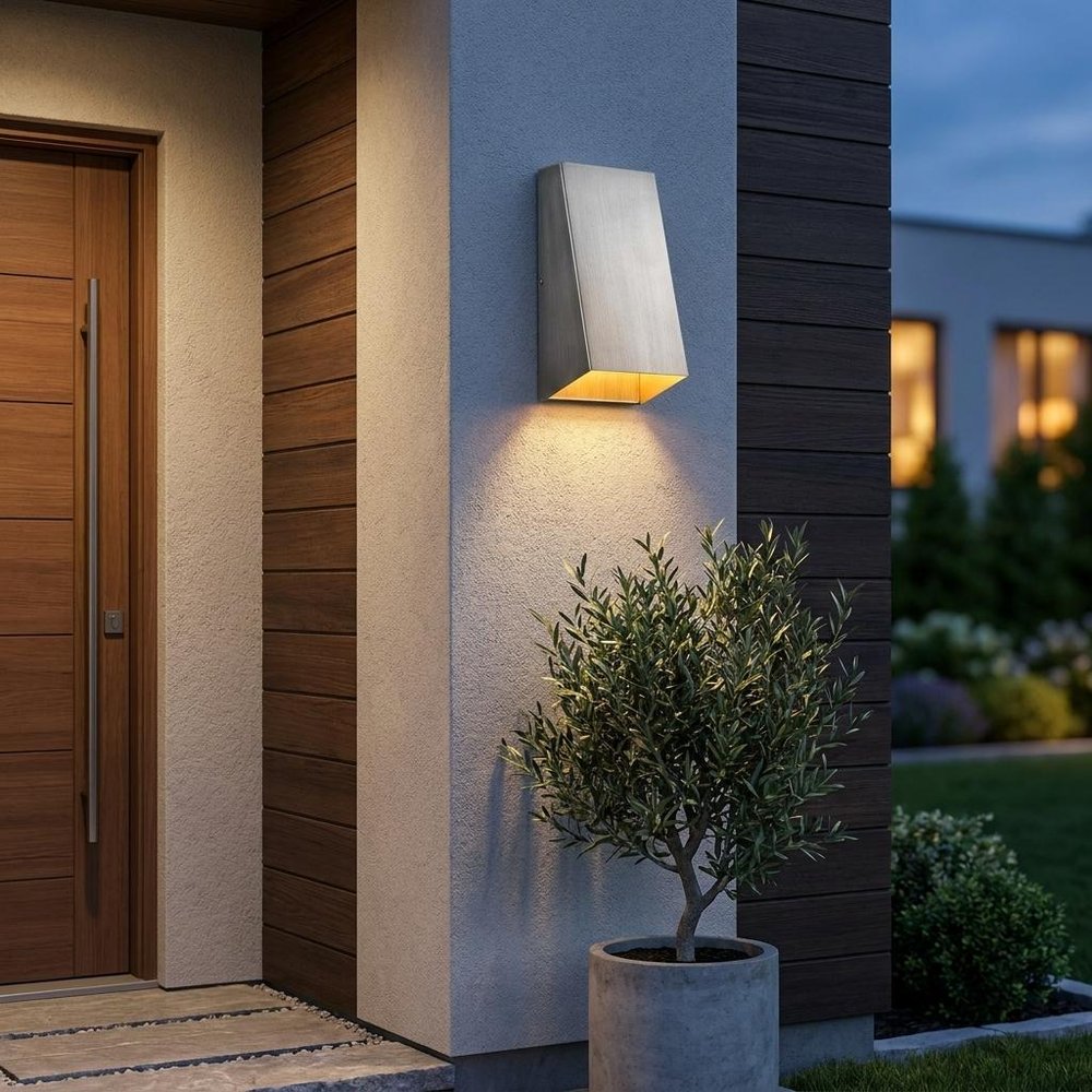 Silver Dimmable Outdoor Hanging Light With Silver Shades HomeRoots