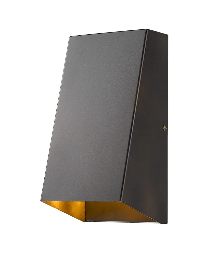 Antique Bronze Geometric Wall Sconce HomeRoots