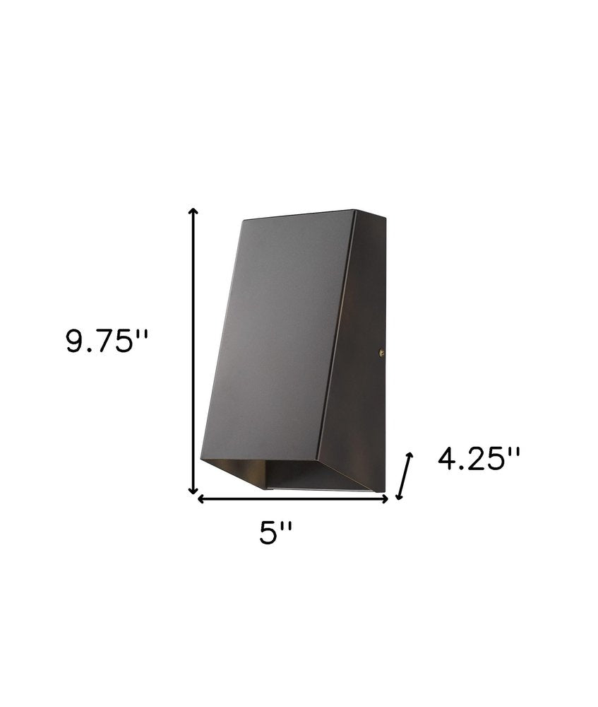 Antique Bronze Geometric Wall Sconce HomeRoots