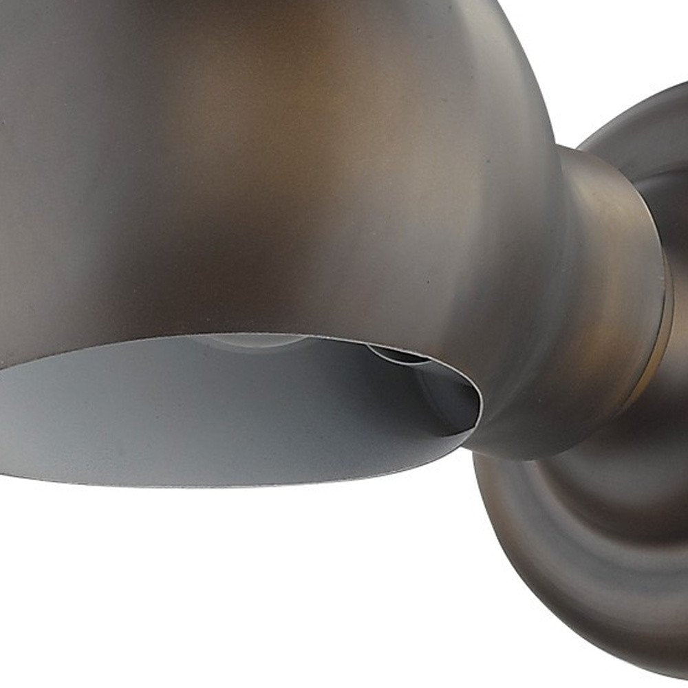 Antique Bronze Rounded Wall Sconce HomeRoots