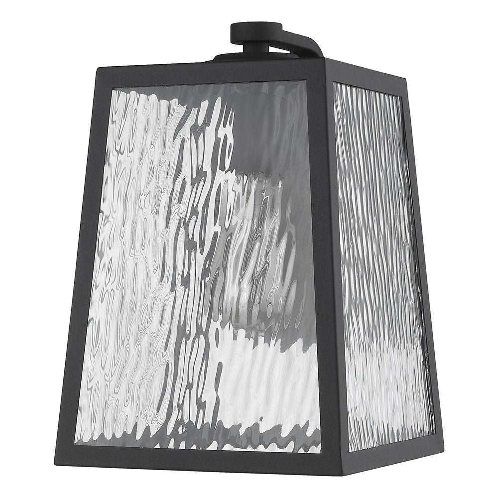 Hirche 1-Light Matte Black Wall Light HomeRoots