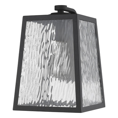 Hirche 1-Light Matte Black Wall Light HomeRoots