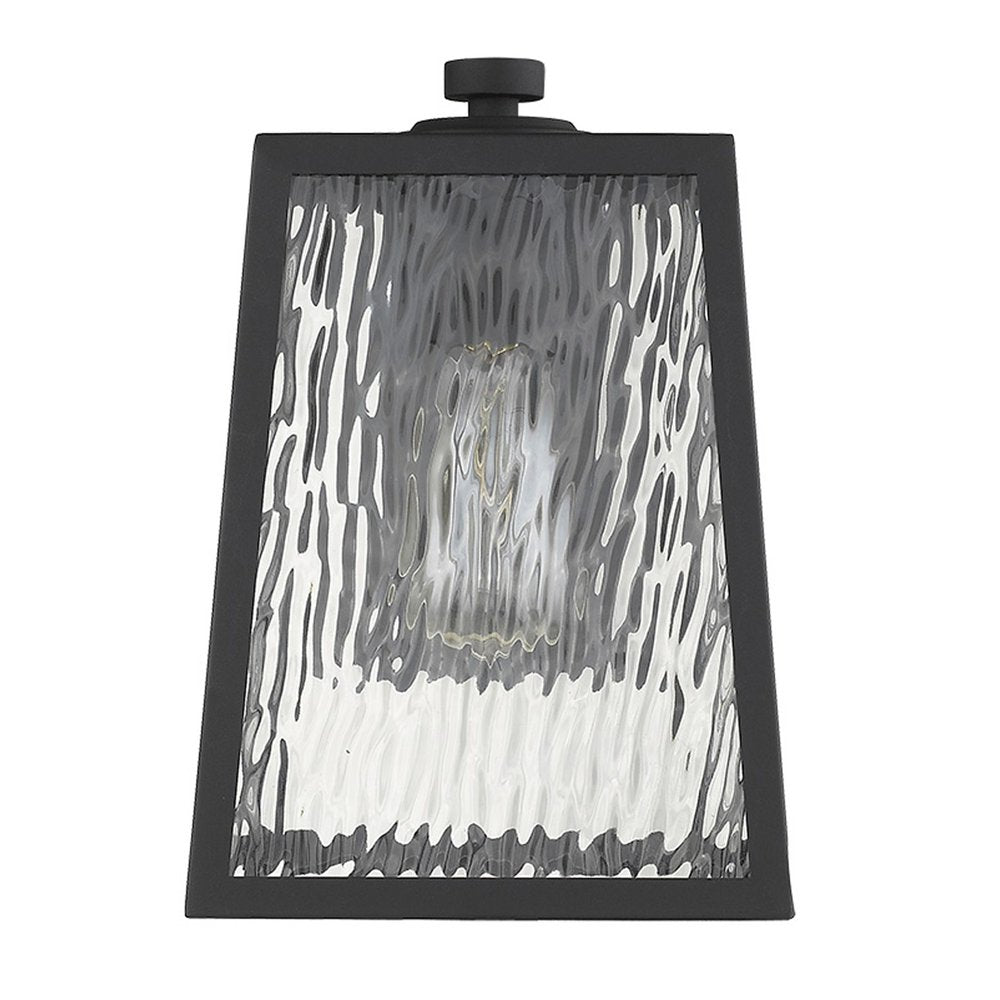 Hirche 1-Light Matte Black Wall Light HomeRoots