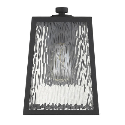 Hirche 1-Light Matte Black Wall Light HomeRoots