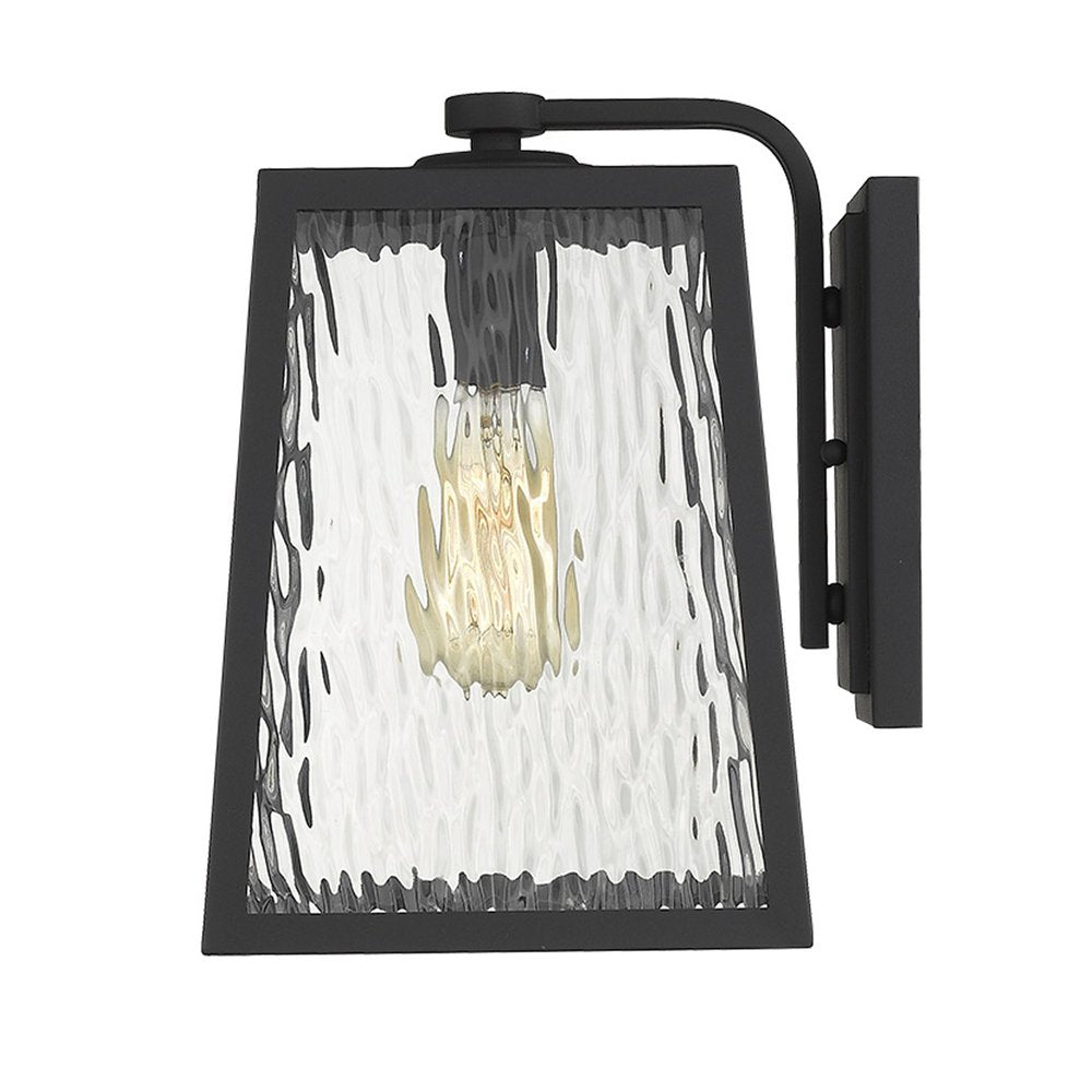 Black And Clear Seeded Dimmable Outdoor Hanging Light With Black And Clear Shades HomeRoots