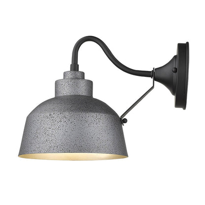 Barnes 1-Light Gray Wall Light HomeRoots