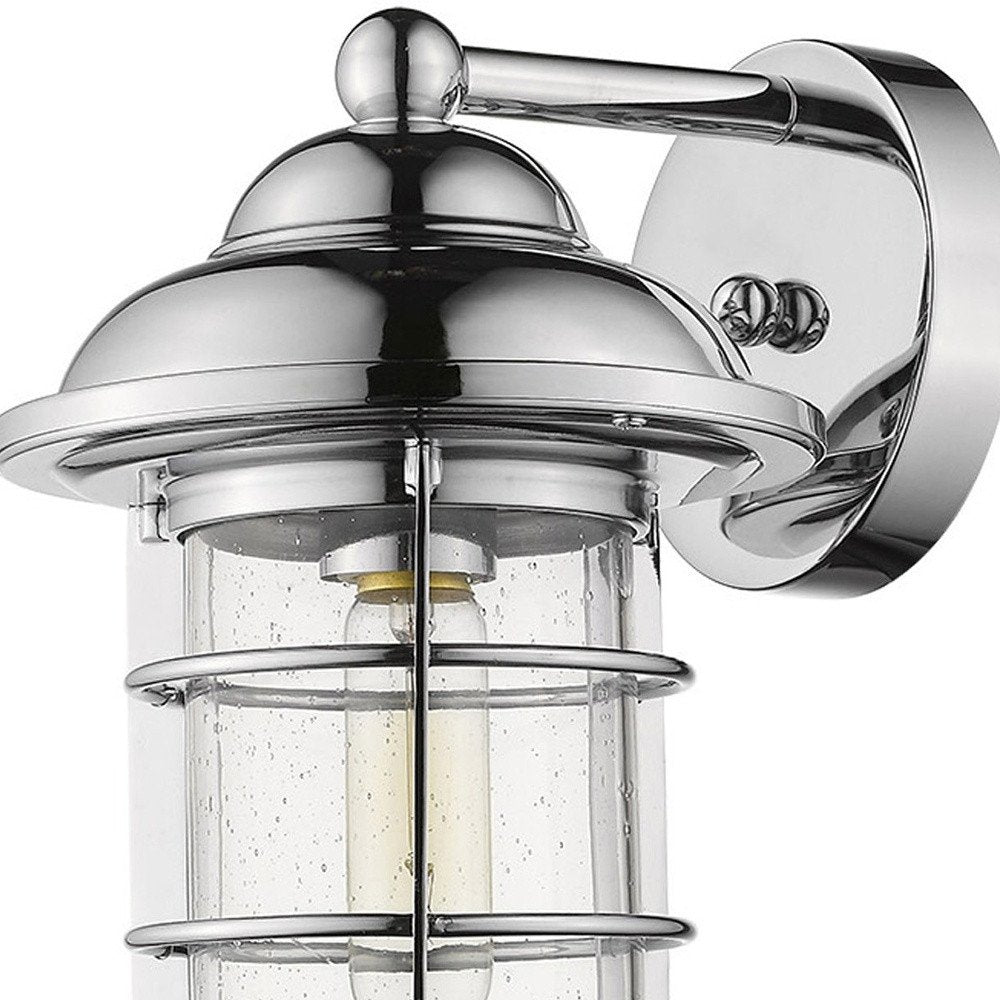 Silver Teardrop Shape Wall Sconce — view 9