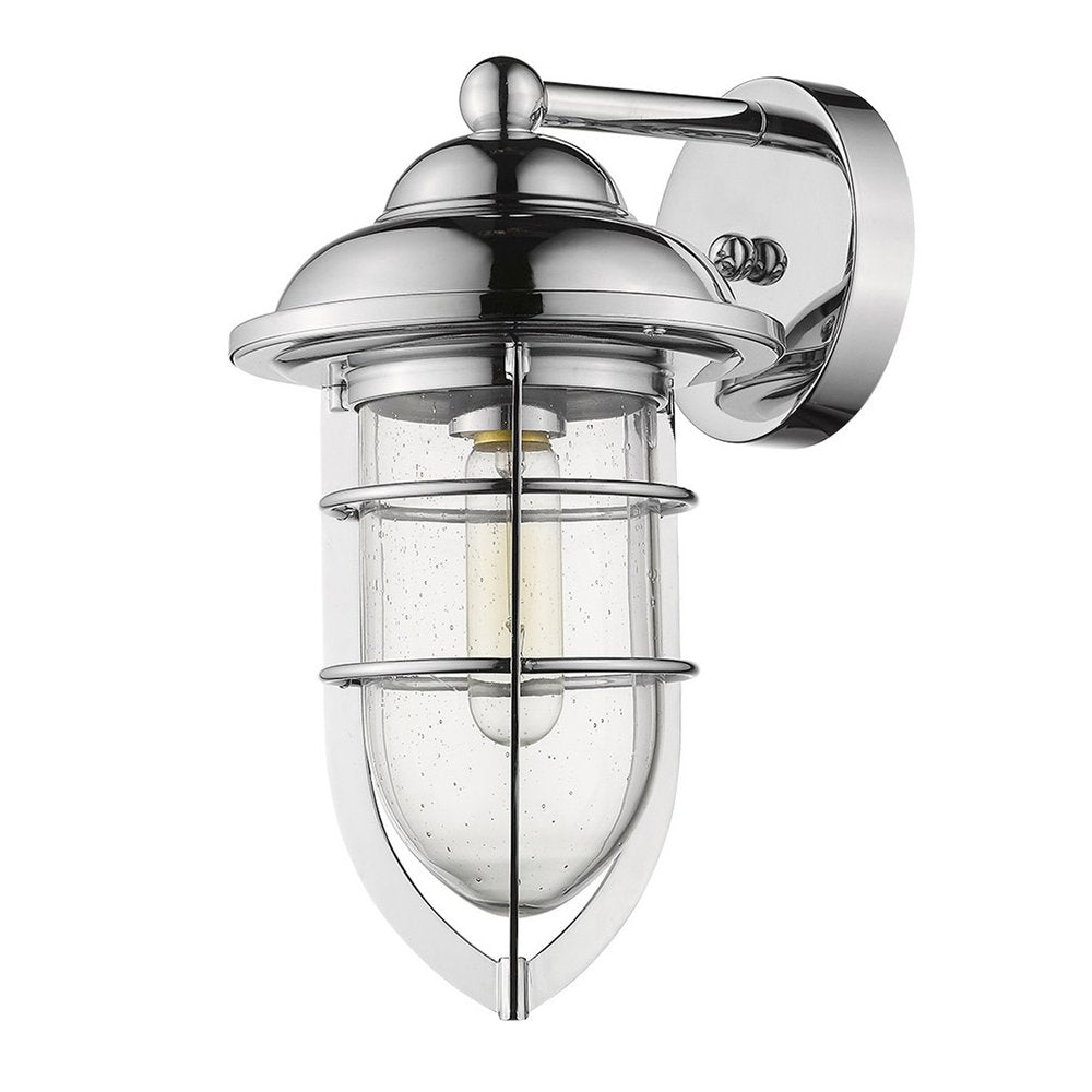 Silver Teardrop Shape Wall Sconce — view 1