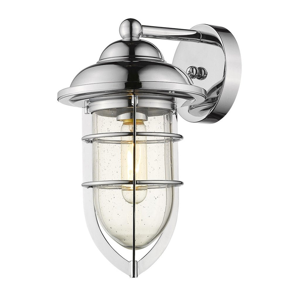 Silver Teardrop Shape Wall Sconce — view 2