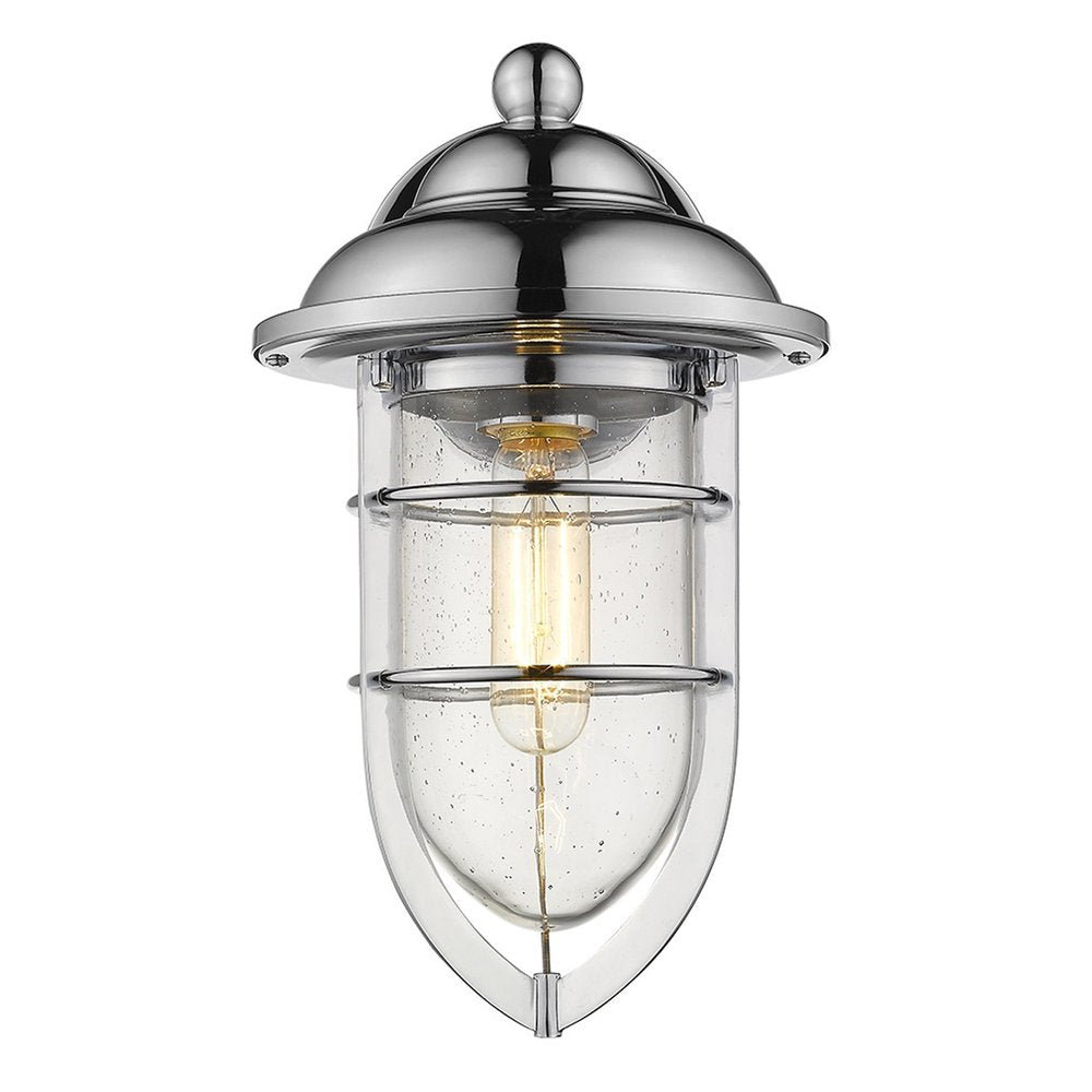 Silver Teardrop Shape Wall Sconce — view 4